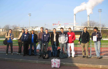 At the ground before the match