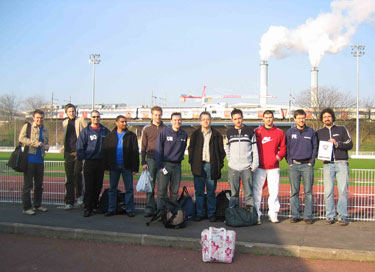 At the ground before the match