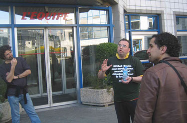 Outside France Football's offices